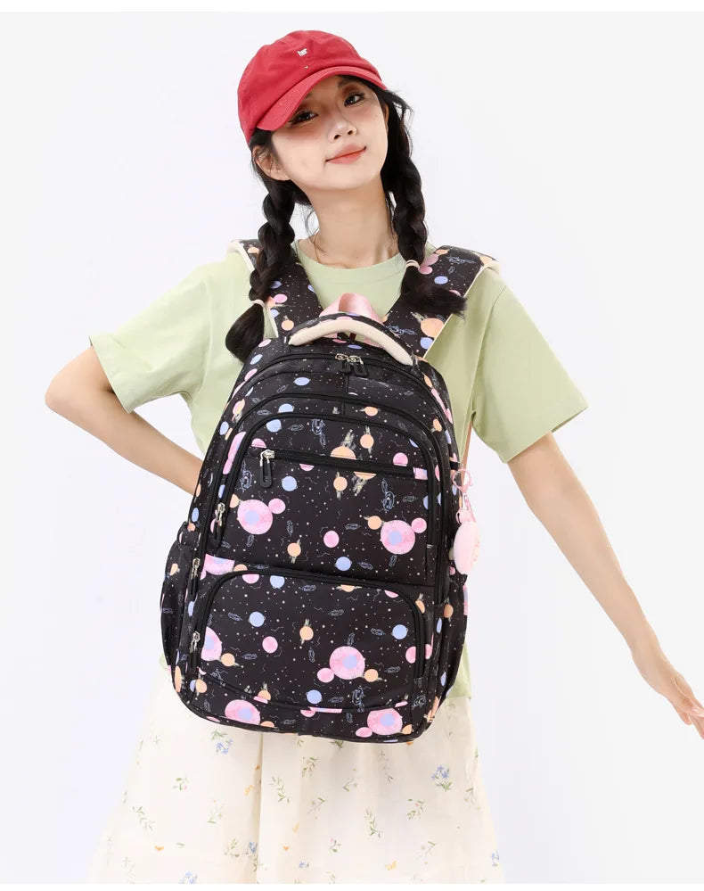 Child Girl Backpacks Primary Junior High School Bags for Girls Children Kids Bookbag Backpack 2025 Back to School Girl Schoolbag