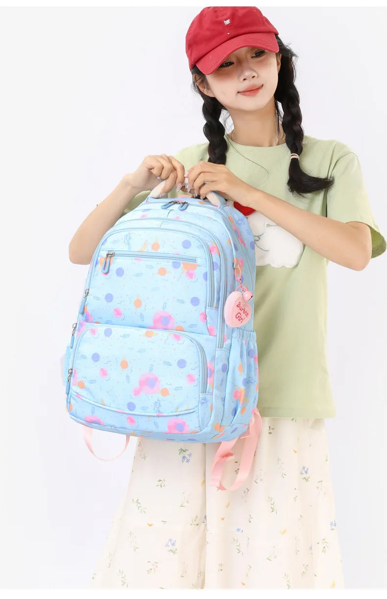 Child Girl Backpacks Primary Junior High School Bags for Girls Children Kids Bookbag Backpack 2025 Back to School Girl Schoolbag