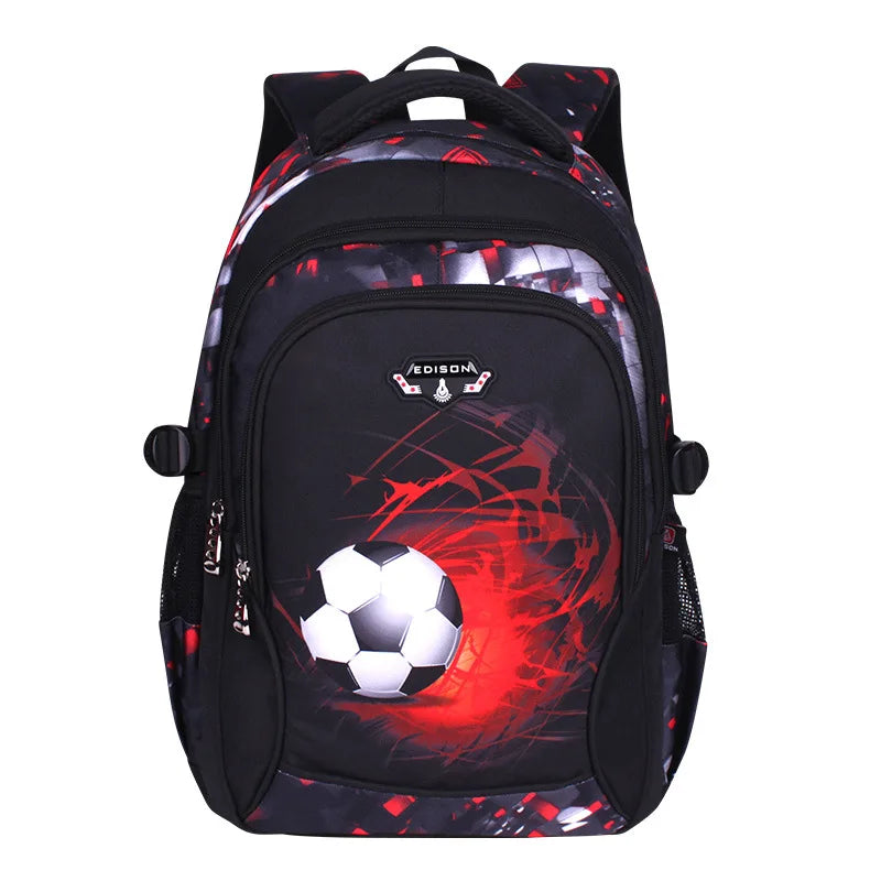 Top Quality Orthopedic Boys School Bags Football Pattern Backpacks Children Kids Satchels Boys Shoulder School Bag Kids Packsack