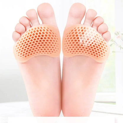 2Pcs Silicone Feet Care Socks Moisturizing Gel Heel Thin Socks with Hole Cracked Foot Skin Care Protectors Lace Heel Cover