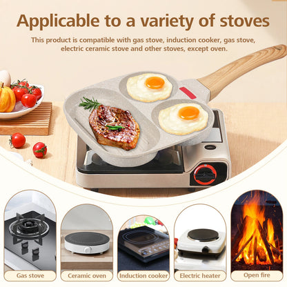 Egg Frying Eco-Friendly Non-Stick Aluminum Alloy Omelet Pan – Suitable for Gas and Induction Cookers