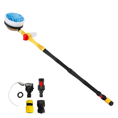 Car Detailing Auto Washer Foam Wash Brush Mop Automatic Rotating Brushes 360° Long Handle Car Wash Mop Car Washing Accessories