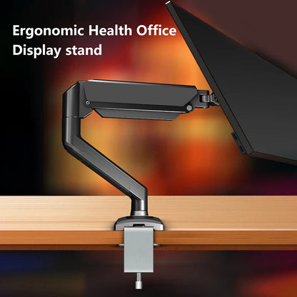 Adjustable PC Monitor Hanging Holder Desktop Computer 17-32 Inches Screen Stand Bracket Lifting Arm Clamp Grommet Mounting Base