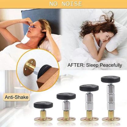 Adjustable Threaded Bed Frame Headboard Stoppers – Anti-Shake Fixer for Cabinets, Sofas, and Beds, Fixed Bed Nut, Telescopic Support Hardware Fasteners