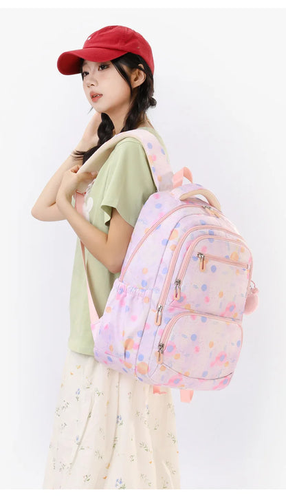 Child Girl Backpacks Primary Junior High School Bags for Girls Children Kids Bookbag Backpack 2025 Back to School Girl Schoolbag
