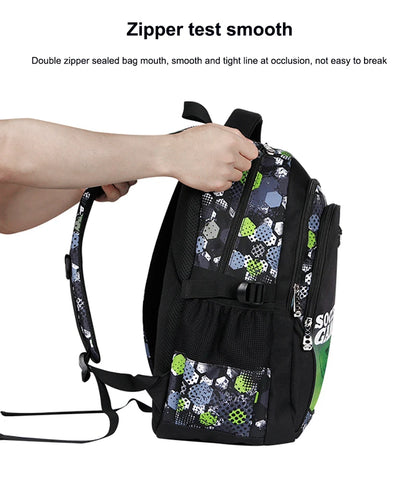 Top Quality Orthopedic Boys School Bags Football Pattern Backpacks Children Kids Satchels Boys Shoulder School Bag Kids Packsack