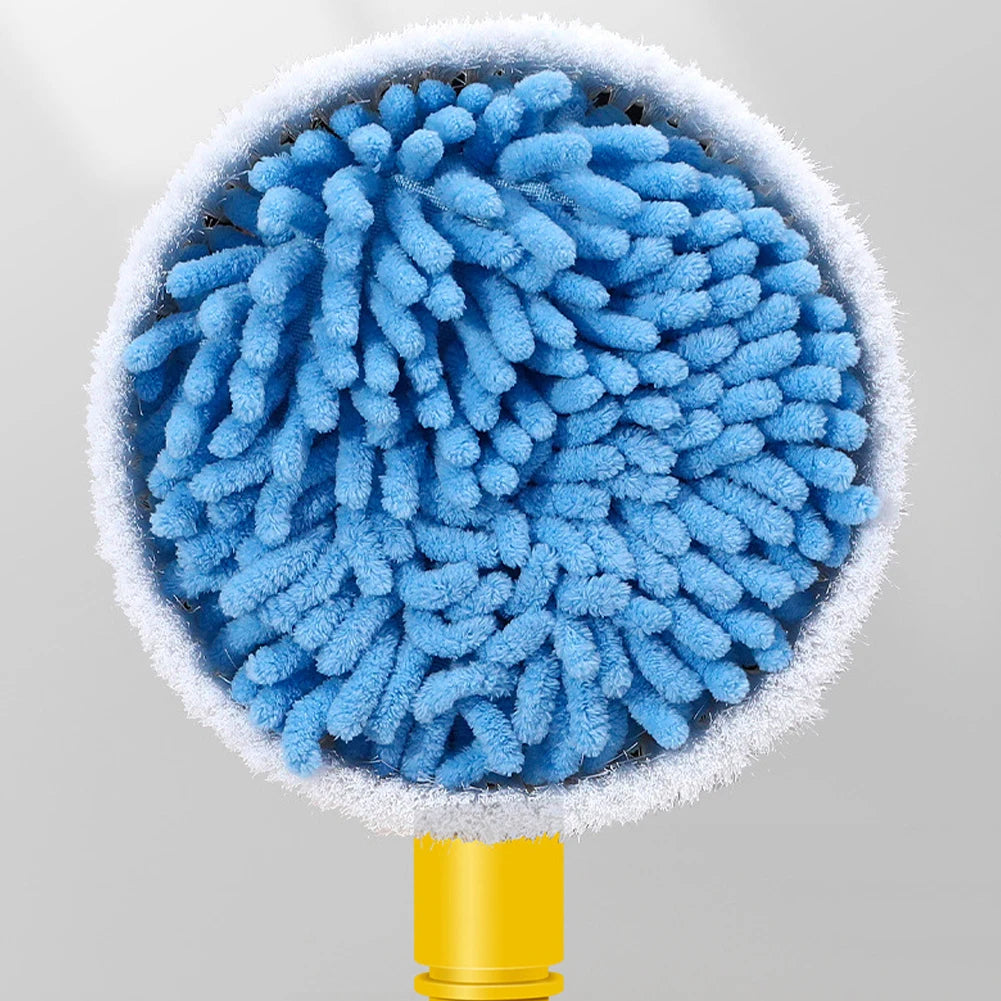 Car Detailing Auto Washer Foam Wash Brush Mop Automatic Rotating Brushes 360° Long Handle Car Wash Mop Car Washing Accessories