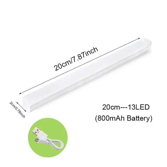 Motion Sensor Lamp Wireless LED Night Light USB Type C Rechargeable Lamp for Kitchen Cabinet Bedroom Wardrobe Staircase Lighting