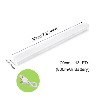 Motion Sensor Lamp Wireless LED Night Light USB Type C Rechargeable Lamp for Kitchen Cabinet Bedroom Wardrobe Staircase Lighting