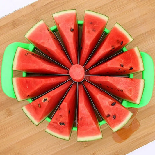 High-quality Watermelon Slicer 12 Piece Safe Fruit Cutter with Comfortable Non-Slip Handle Watermelon Slicing Tool Home Supply