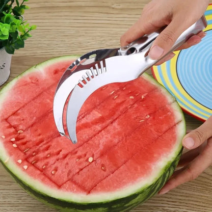 Stainless Steel Windmill Watermelon Cutter Artifact Salad Fruit Slicer Cutter Tool Watermelon Digger Kitchen Accessories Gadgets