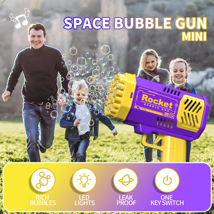 40 hole bazooka handheld portable electric bubble gun party birthday gift toy with bubble liquid