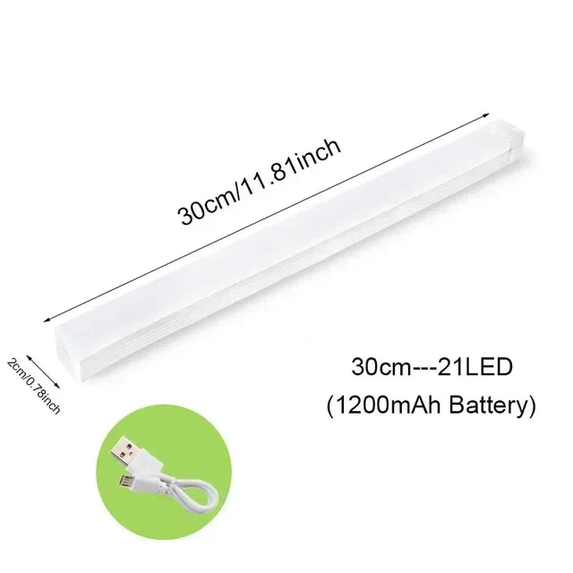 Motion Sensor Lamp Wireless LED Night Light USB Type C Rechargeable Lamp for Kitchen Cabinet Bedroom Wardrobe Staircase Lighting