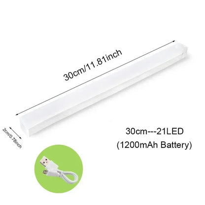 Motion Sensor Lamp Wireless LED Night Light USB Type C Rechargeable Lamp for Kitchen Cabinet Bedroom Wardrobe Staircase Lighting