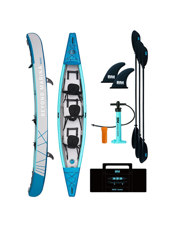 Drop Stitch Inflatable kayak 3 Seater Folding Fishing Kayak 3 Person Kayak Canoe