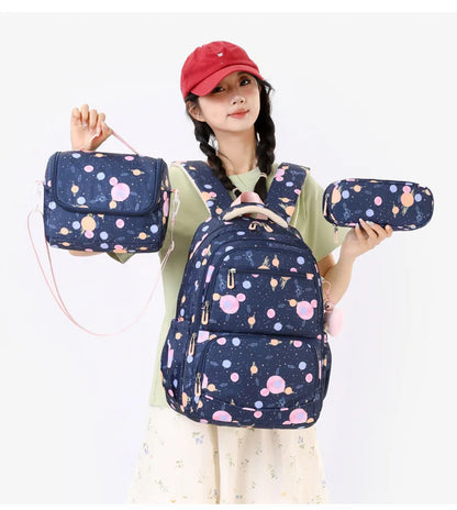 Child Girl Backpacks Primary Junior High School Bags for Girls Children Kids Bookbag Backpack 2025 Back to School Girl Schoolbag