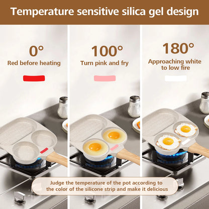 Egg Frying Eco-Friendly Non-Stick Aluminum Alloy Omelet Pan – Suitable for Gas and Induction Cookers