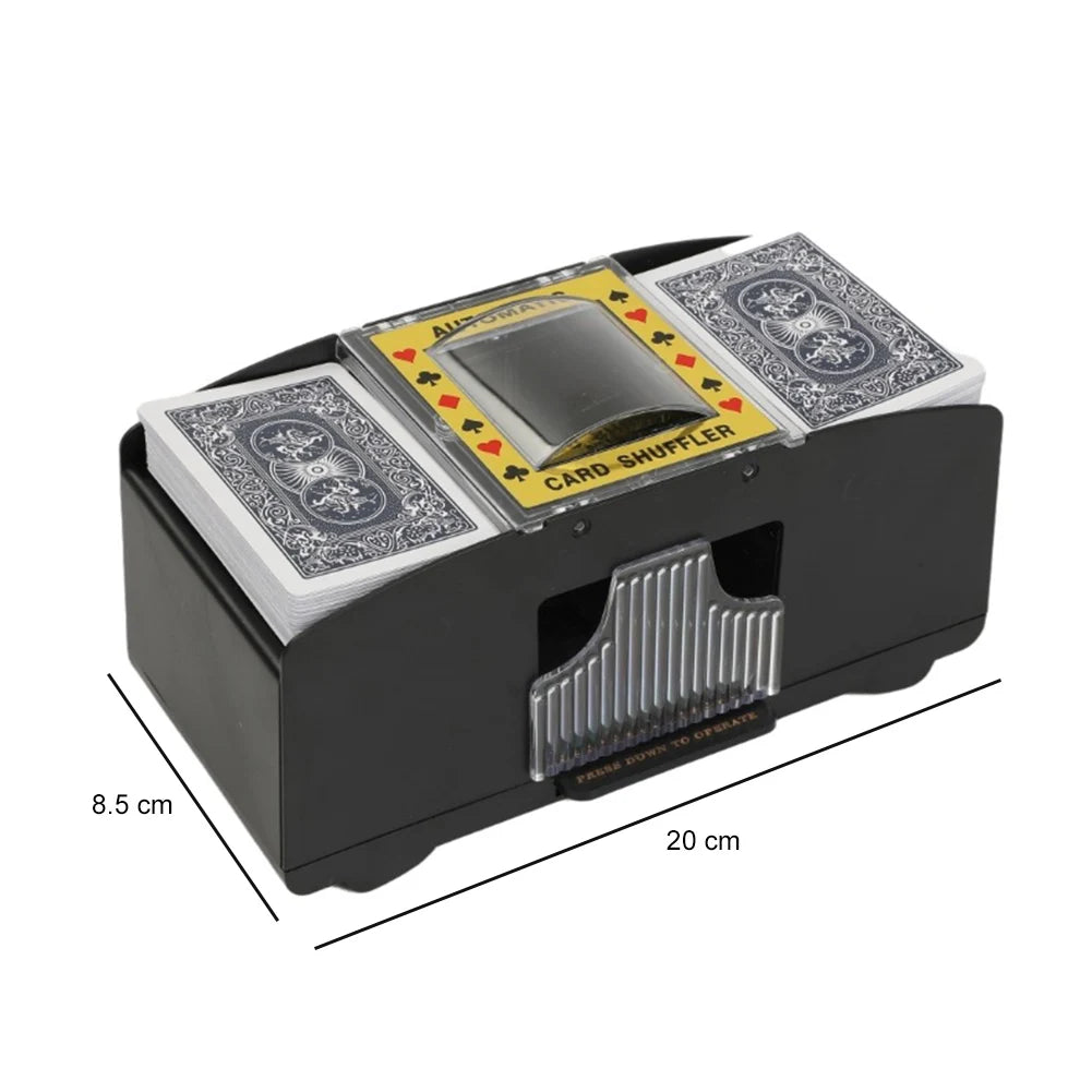 New Automatic Poker Card Shuffler Board Games Battery Operated Playing Cards Shuffle 2 Deck Automatic Hand Crank