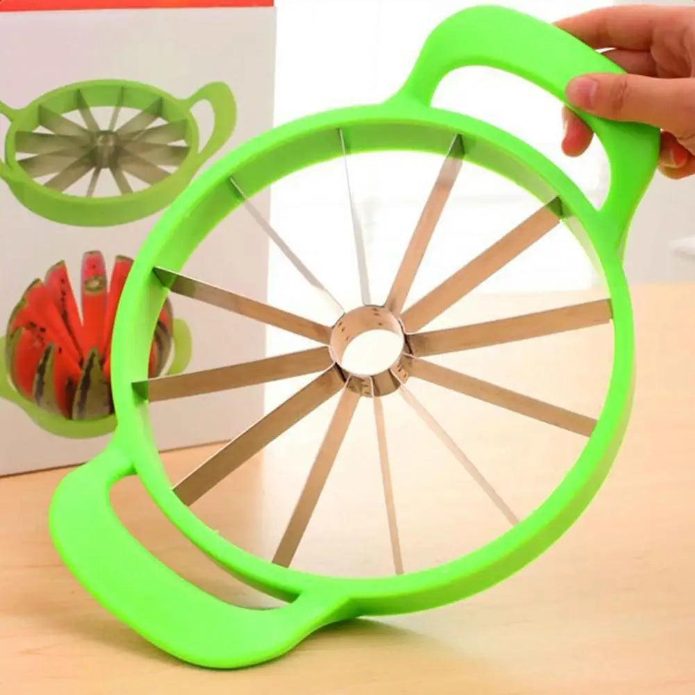 High-quality Watermelon Slicer 12 Piece Safe Fruit Cutter with Comfortable Non-Slip Handle Watermelon Slicing Tool Home Supply