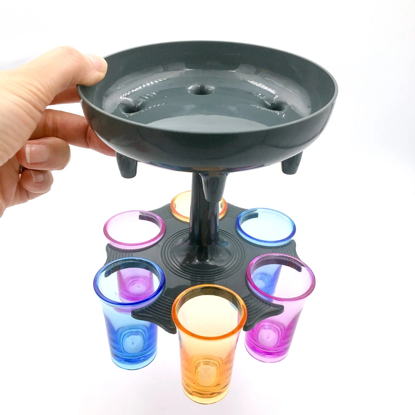 Shot Dispenser Wine Liquor 6 Shot Glass Dispenser And Holder Dispenser Fill Beer Cups Swim Pool Party Bar drinking game Tools