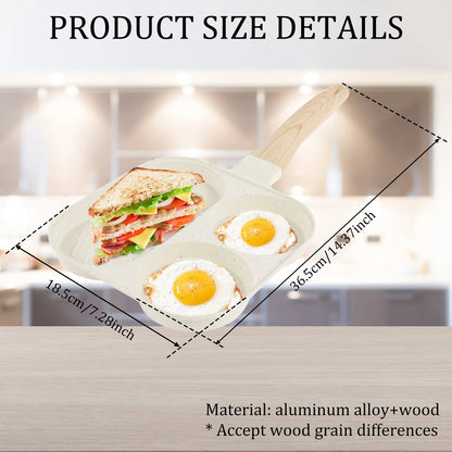 Egg Frying Eco-Friendly Non-Stick Aluminum Alloy Omelet Pan – Suitable for Gas and Induction Cookers