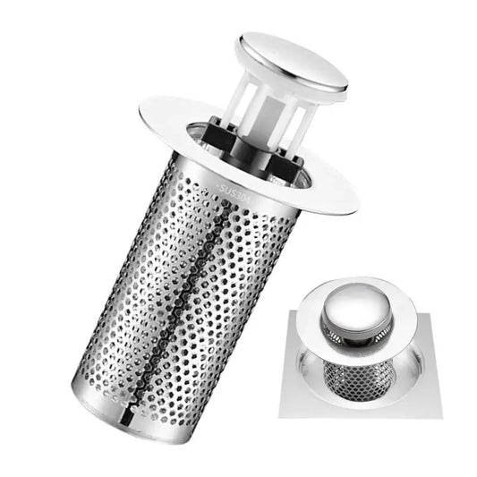 Stainless Steel Floor Drain Filter Washbasin Plug Anti Odor Pop-Up Bounce Core Basin Stopper Hair Catcher Shower Sink Strainer