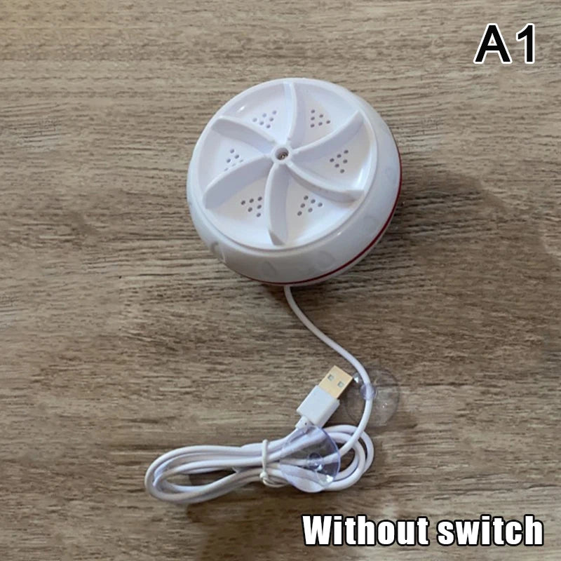 Mini Ultrasonic Turbo Washer For Home Travel Portable USB Powered Cleaning Washing Machine Underwear Socks