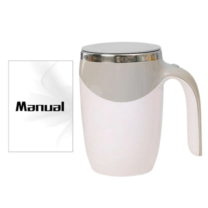 Self Stirring Coffee Mug Automatic Magnetic Stirring Coffee Mug with LCD Display Rotatable Metal Mixing Cup for Office Tazos