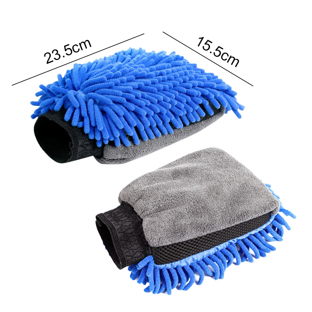 Car Detailing Auto Washer Foam Wash Brush Mop Automatic Rotating Brushes 360° Long Handle Car Wash Mop Car Washing Accessories