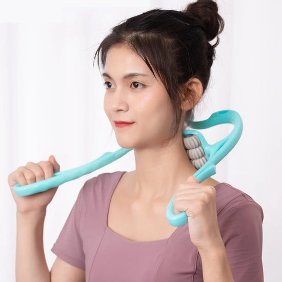 Neck Massager Massage Tool Relieve Pressure Deep Muscle Massajedor Saude Therapy Shoulder Trigger Point Roller HealthCare Realx