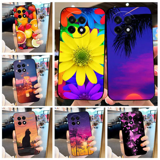 For Oneplus Ace 5 Phone Case Black TPU Soft Back Cover For Oneplus Ace 5 Pro Case Popular Printed Silicone Shell Phone Bag