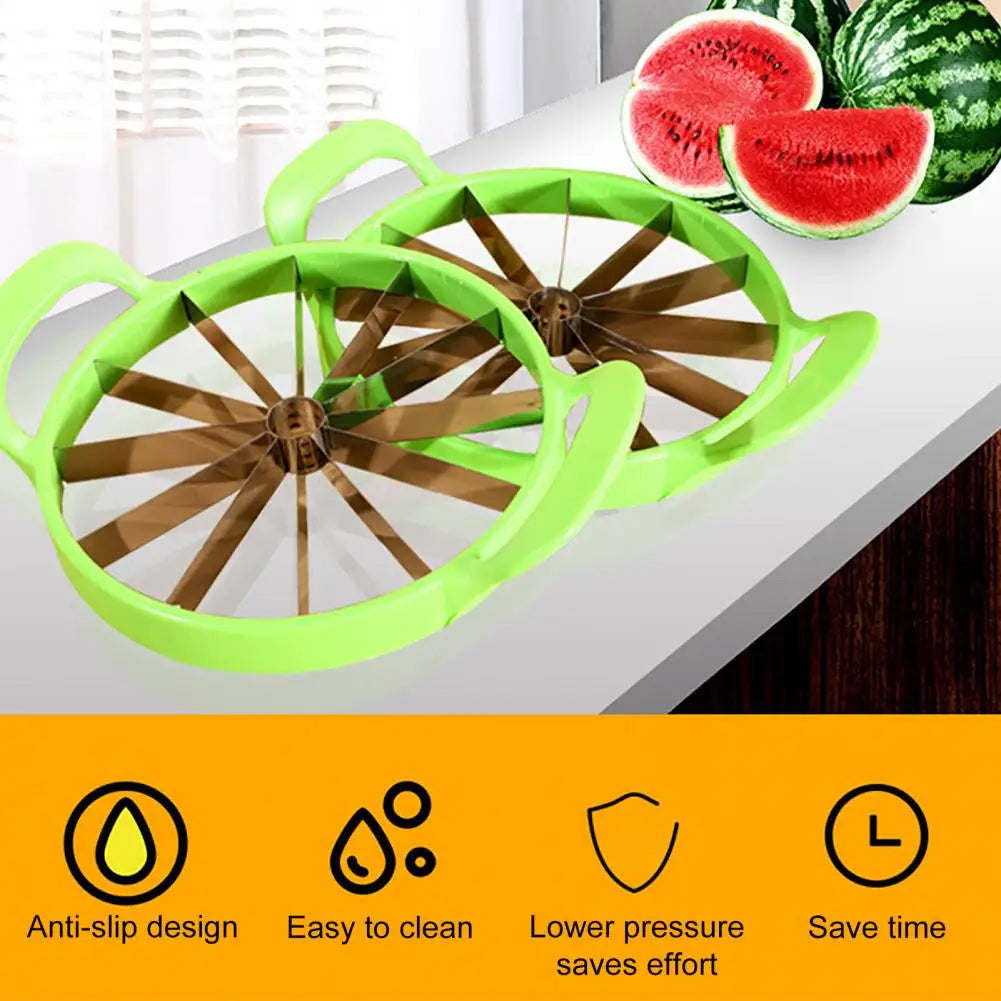 High-quality Watermelon Slicer 12 Piece Safe Fruit Cutter with Comfortable Non-Slip Handle Watermelon Slicing Tool Home Supply