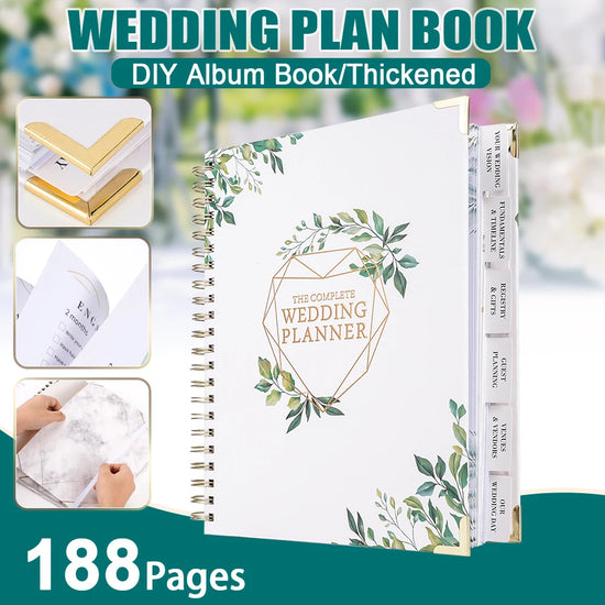 29x24cm Our Wedding Planner Book Photo Album DIY Bridal Planning Book Organizer Notebook Engagement Book Journal Diary
