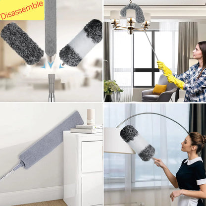 Duster Brush Household Telescopic Microfiber Gap Duster Long Handle Mop Car Furniture Cleaning Brush Household Cleaning Tool