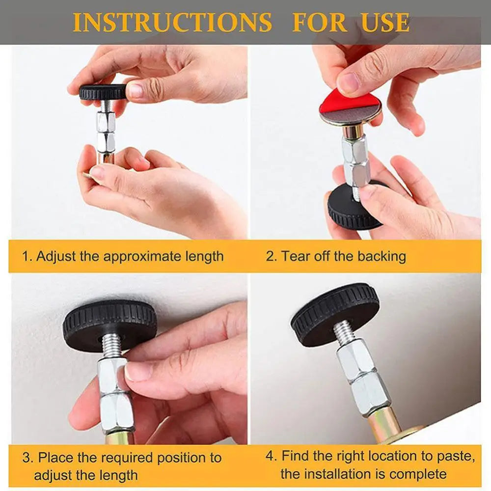 Adjustable Threaded Bed Frame Headboard Stoppers – Anti-Shake Fixer for Cabinets, Sofas, and Beds, Fixed Bed Nut, Telescopic Support Hardware Fasteners