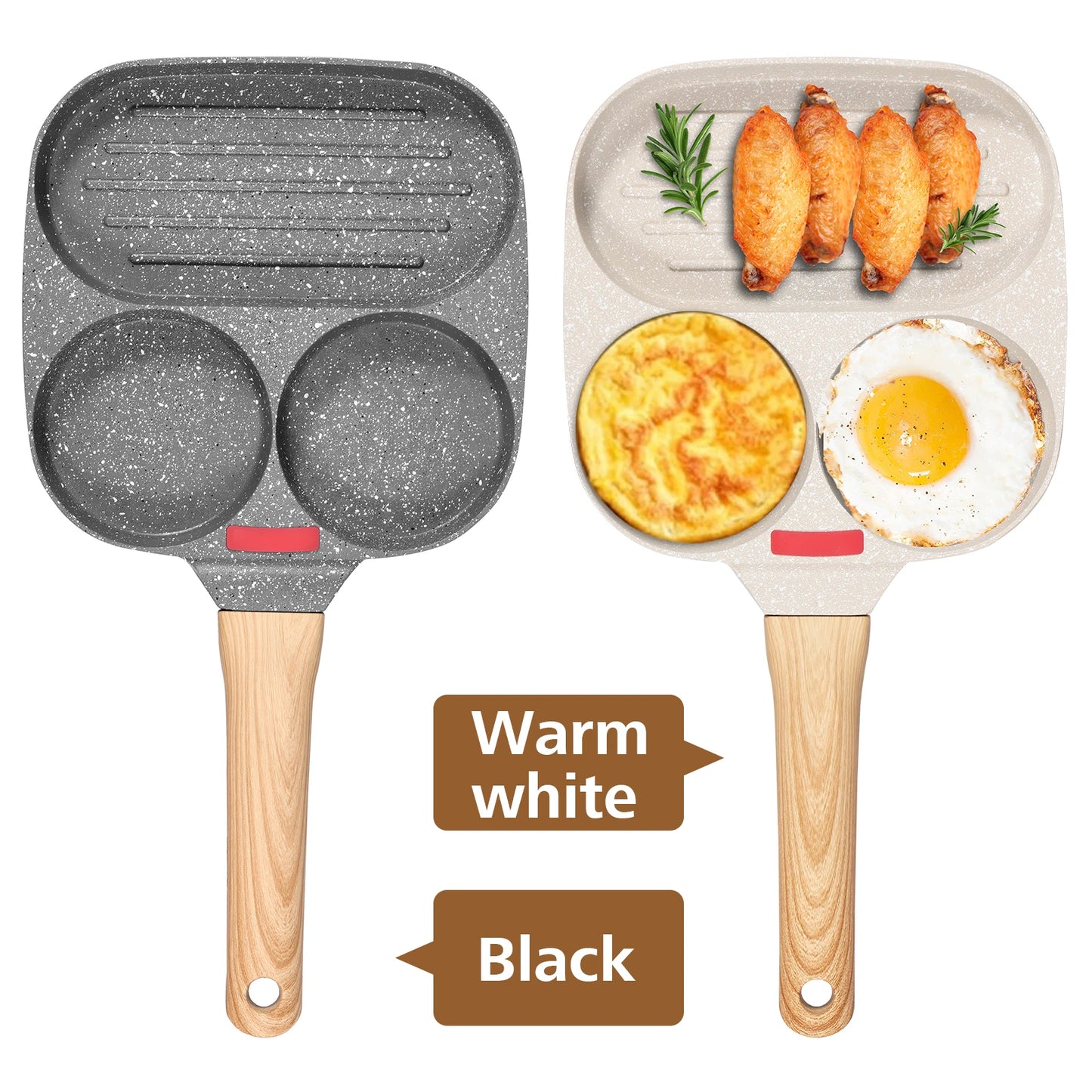 Egg Frying Eco-Friendly Non-Stick Aluminum Alloy Omelet Pan – Suitable for Gas and Induction Cookers