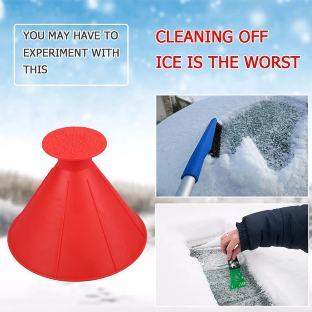 1PC Cleaning Tool Windshield Snow Remove Shovel Winter Auto Car Magic Window Windshield Auto Ice Scrape Funnel Cleaning Tool