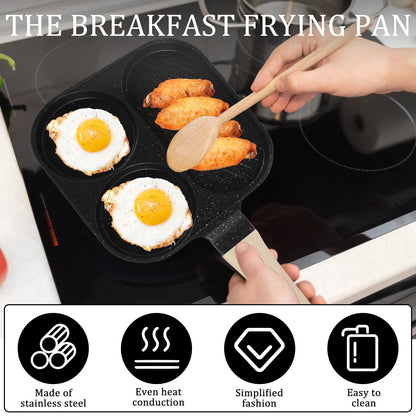 Egg Frying Eco-Friendly Non-Stick Aluminum Alloy Omelet Pan – Suitable for Gas and Induction Cookers