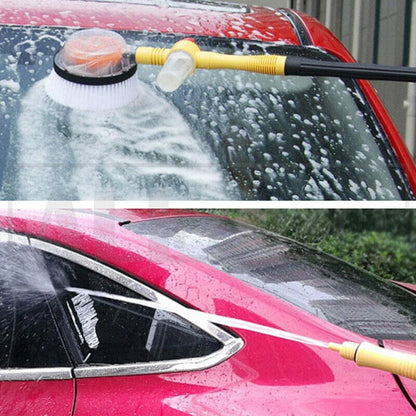 Car Detailing Auto Washer Foam Wash Brush Mop Automatic Rotating Brushes 360° Long Handle Car Wash Mop Car Washing Accessories