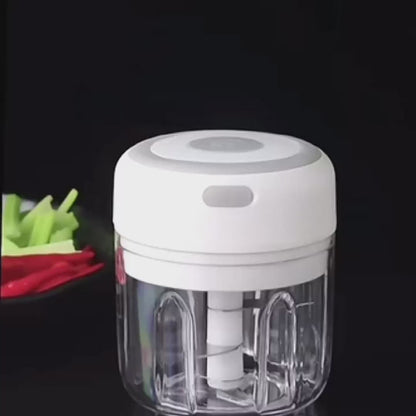 250ml Electric Food Processor Mini Garlic Press Garlic Crusher Vegetable Chopper Garlic Ginger Chili Masher Kitchen Gadget